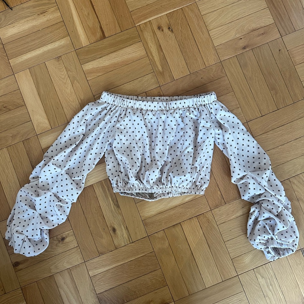 Off the Shoulder Silk Top